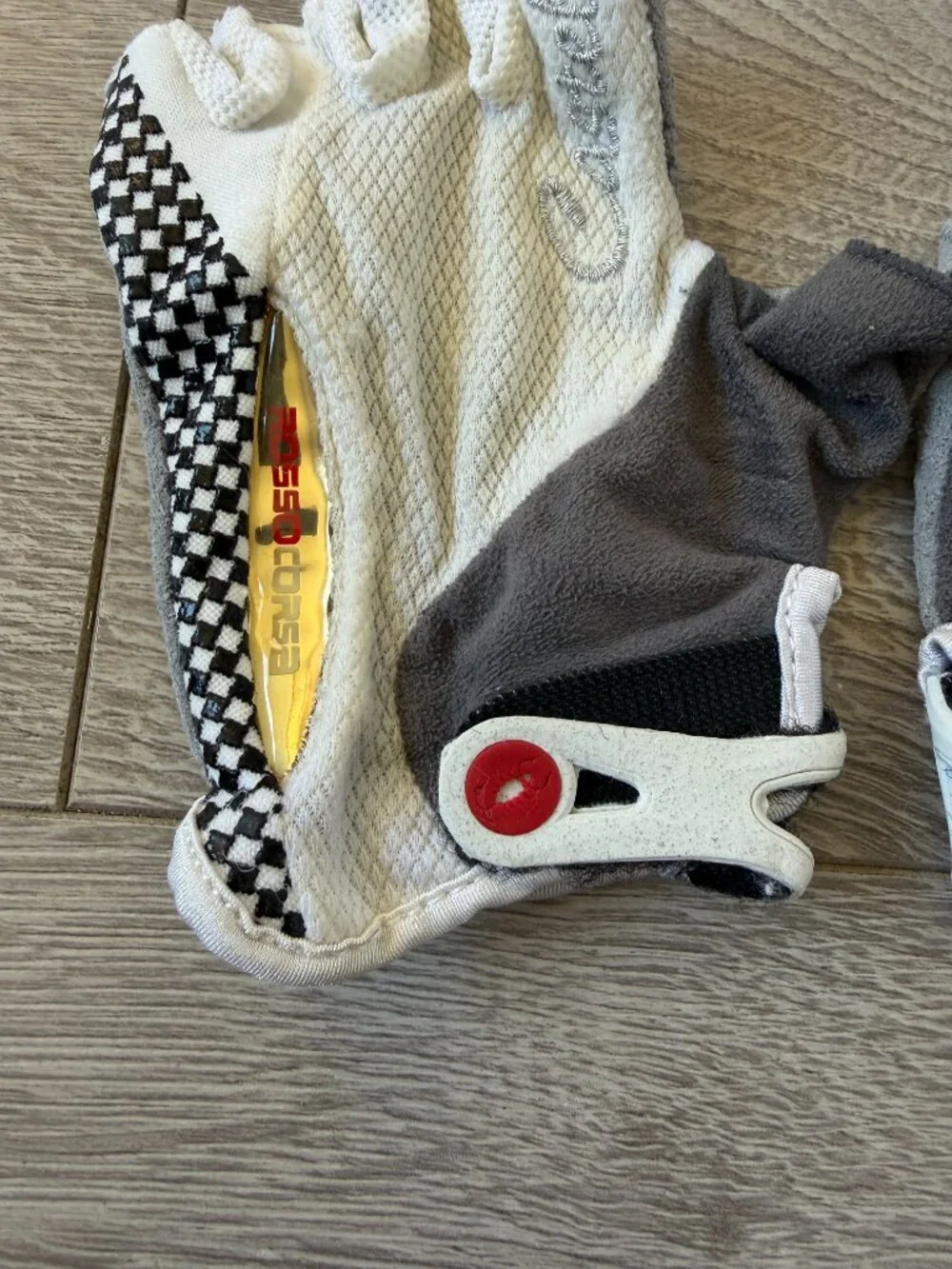 Castelli Rosso Corsa Cycling Gloves XS White/Black